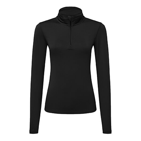 Women’s TriDri® recycled long sleeve brushed back ¼ zip top Vignette
