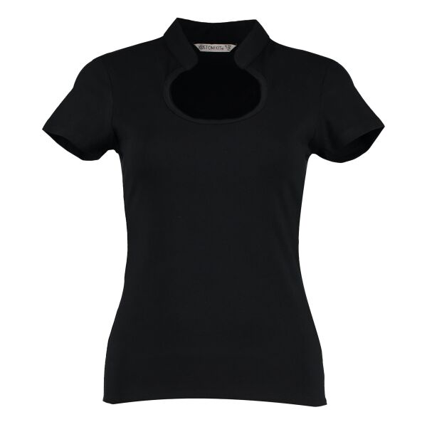 Women's corporate top keyhole neck (regular fit) Vignette