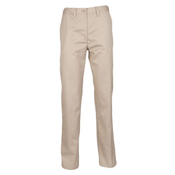 Women's 65/35 flat fronted chino trousers Vignette