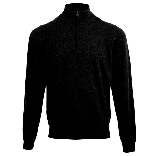 ¼ zip knitted sweater Vignette