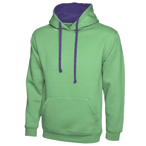 Contrast Hooded Sweatshirt Vignette