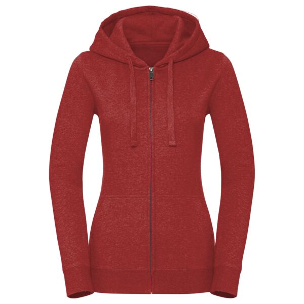 Women's authentic melange zipped hood sweatshirt Vignette