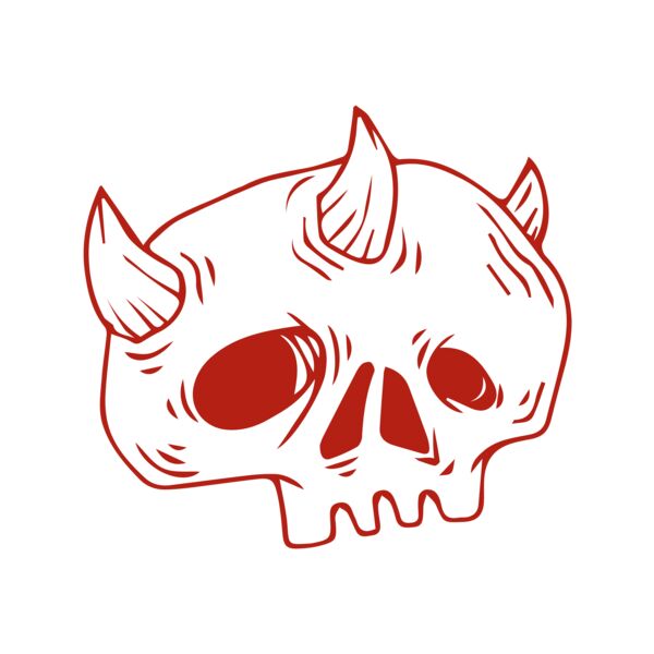 Elements Skulls logo template 28 Vignette