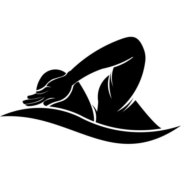 Swimming    Clipart 8 Vignette