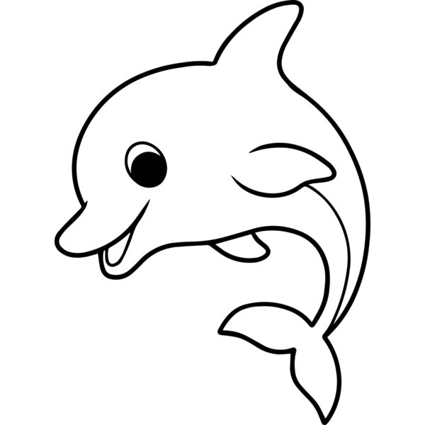 Dolphine   Clipart 2 Vignette