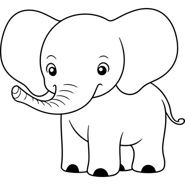 Elephant   Clipart 3 Vignette