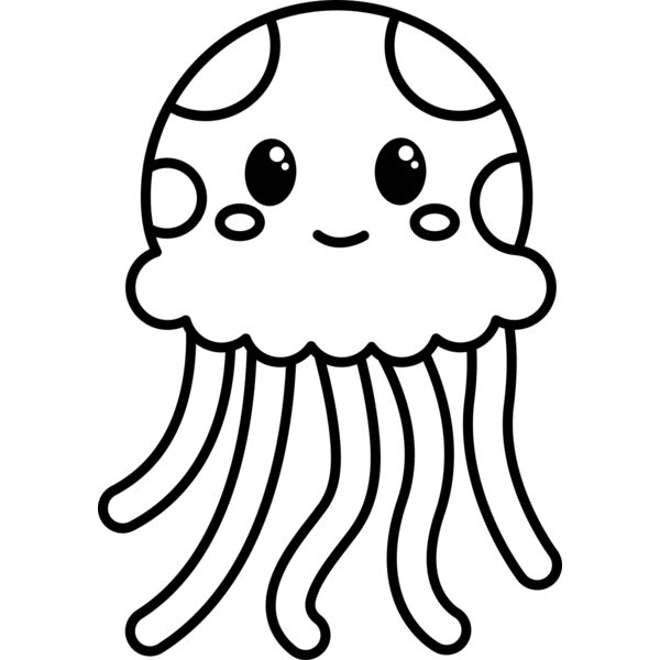 Jellyfish   Clipart 3 Vignette