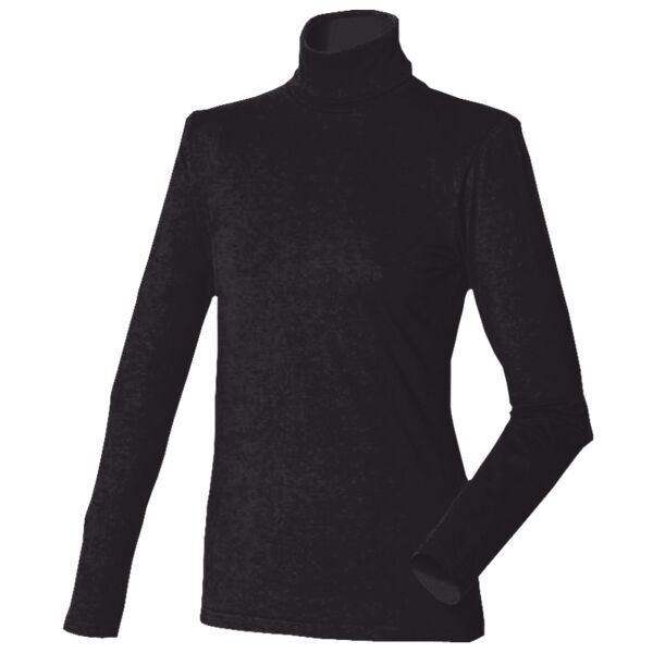 Women's Long Sleeved Roll Neck Top Vignette