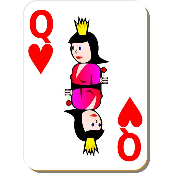 Queen of hearts Vignette